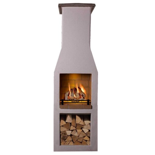 Garden Fireplace 500 Model - Our most popular model as it can function in any size garden. The Isokern Garden 500 model comes with a FREE Log Retainer and a Grill to allow it to become a superb barbecue, as well as a stunning Garden Fireplace.  Additional chimney blocks can be added to increase the height.