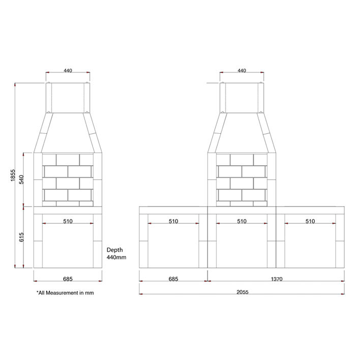 Garden Fireplace 500 Model 4 Garden Fireplace 500 Model - Image 4