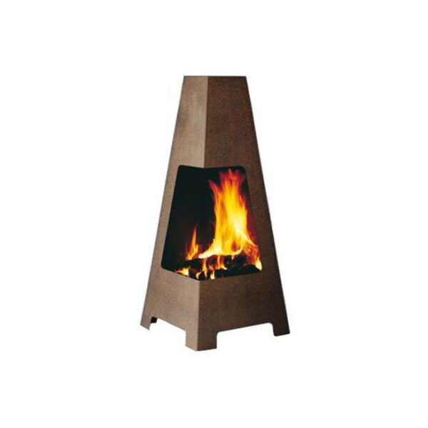 Jøtul TERRAZZA - Jøtul Terrazza – the outdoor fireplace that is designed to blend in with stylish garden furniture and well planned landscaping. It is made from Corten steel to get that modern, oxidized surface finish quickly.