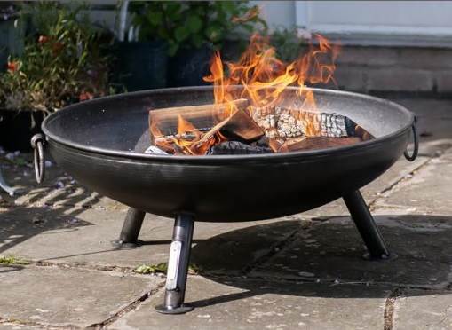 Celeste 70 Fire Pit - Celeste 70 Fire Pit Simple yet stylish, our best selling low fire pit for those who love to ember gaze but also offers the versatility of accessorising with our Half Moon BBQ Rack or Cooking Tripod Rack with Grill for barbecuing.   <strong>Celeste 70: </strong>3mm Steel <strong>Size: </strong>70cm Diameter x 23cm Depth. Total height including stand 40cm