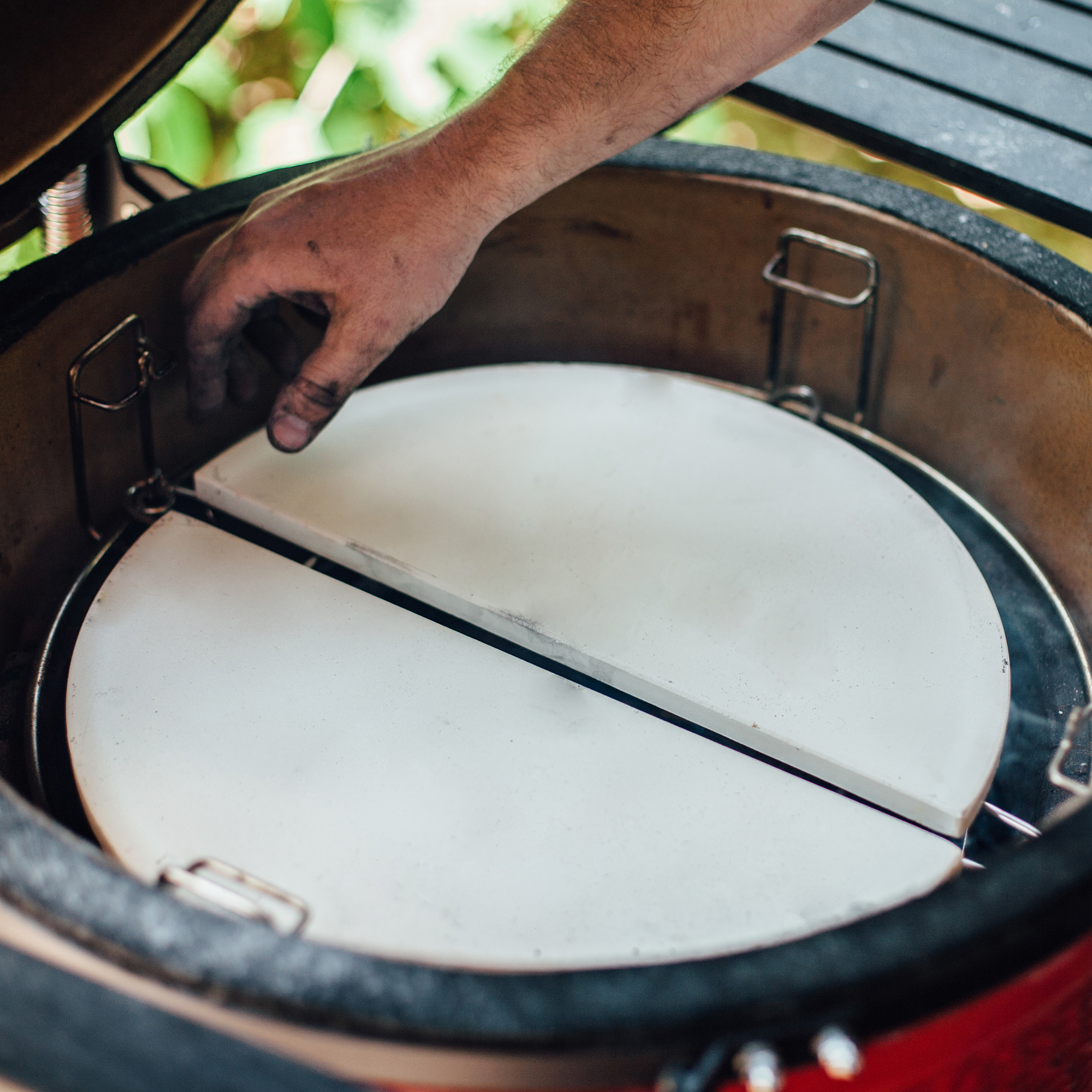 Kamado Joe Half Moon Deflector Plates - Classic 2 Kamado Joe Half Moon Deflector Plates Classic