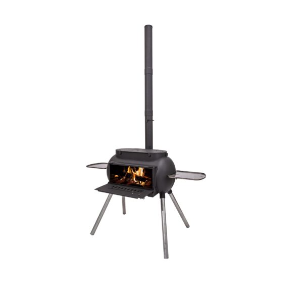 Ozpig Big Pig - <p class="x_gmail-p2">The Big Pig is a great heater, with the door open the heat from the fire within radiates directionally, so you can stay outside in comfort for longer. Being a wood fired stove, the Big Pig brings true versatility to your outdoor cooking setup. Used as a stove, you can cook any dish the same way you would on an indoor stove! The Big Pig really comes into its own with an open top design, letting you remove the stove top and cook directly over the wood fire, giving you the amazing flavour that only a wood fire can.<span class="x_gmail-Apple-converted-space"> </span></p>