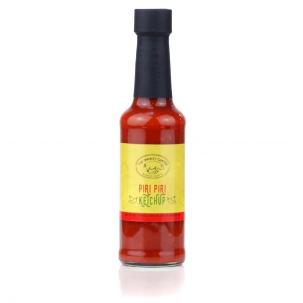 Pitmaster Piri Piri Ketchup - 1 x Piri Piri Ketchup 150ml Give it a try if you dare! This is ketchup with a kick. Made with Birdseye Chillies. Piri piri is a popular dish in Portugal. Use as you would ketchup! Great with chicken and chips or your English fry up. You can also mix with mayo and lemon Juice to make a great dip for wedges and chips. Ingredients: Tomatoes, sugar, red pepper, cider vinegar, garlic, birds eye chilli, lemon juice, lime juice, salt, smoked paprika, Portuguese oregano, cumin, glucose syrup, maize starch, acidity regulator (citric acid).