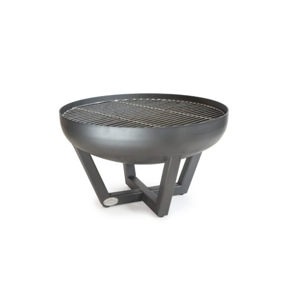 60cm Firepit C/C Grill Painted Charcoal - Firepits have the ability to bring warmth and elegance into any garden space. Our new range of firepits designed and manufactured by Topstak are available in sizes of 60cm and 80cm both with a height of 38cm. Our firepit has been designed with functionality in mind and has 4 self-adjustable levelling feet and a drain hole in the centre. Firepits include a stainless steel BBQ grill to transform the firepit into the ultimate family BBQ! Manufactured in 3mm mild steel and painted in high quality charcoal paint.