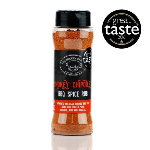 Pitmaster Smokey Chipotle Rub - Smokey Chipotle BBQ Spice Rub?(90g Rub Shaker) (Winner of a Gold Star Great Taste Awards 2016) Our original and number 1 best selling rub! Create that authentic American smoked BBQ flavour at home with this Chipotle Rub. Designed for pulled pork, ribs, brisket, burgers & BBQ beans.