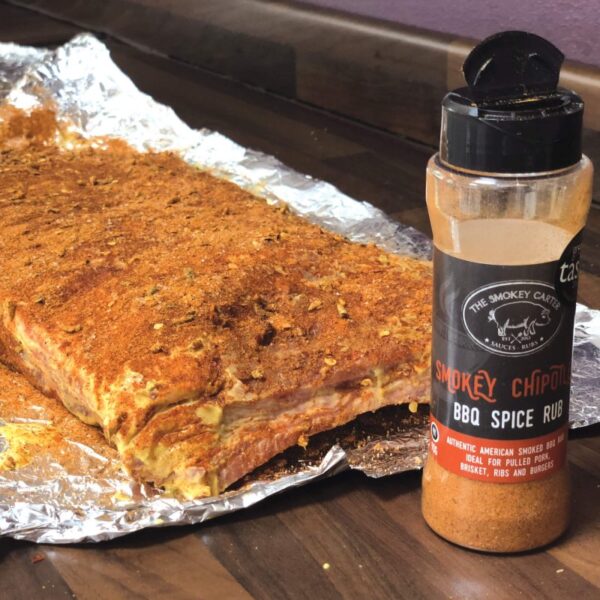 Pitmaster Smokey Chipotle Rub - Smokey Chipotle BBQ Spice Rub?(90g Rub Shaker) (Winner of a Gold Star Great Taste Awards 2016) Our original and number 1 best selling rub! Create that authentic American smoked BBQ flavour at home with this Chipotle Rub. Designed for pulled pork, ribs, brisket, burgers & BBQ beans.