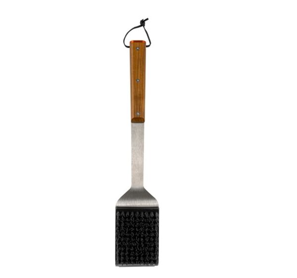 Traeger Cleaning Brush - Introducing a safer way to scrub cooled grill grates. The Traeger Cleaning Brush features nylon bristles that won’t damage your grates or wind up in your burger.
