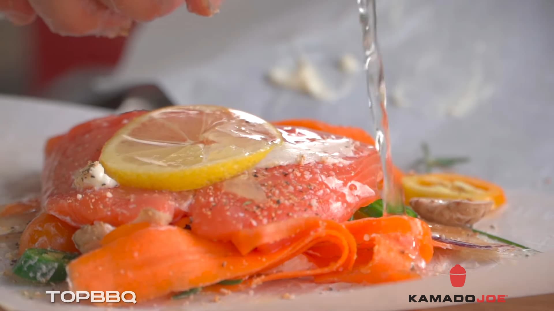 recipe salmon en papillote kamado joe bbq