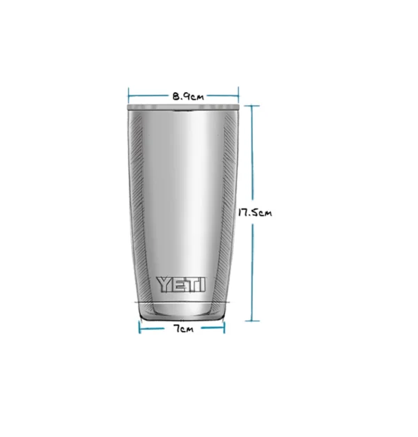 Yeti Rambler 20oz Tumbler - Charcoal 4 Yeti Rambler 20oz Tumbler - Charcoal - Image 4