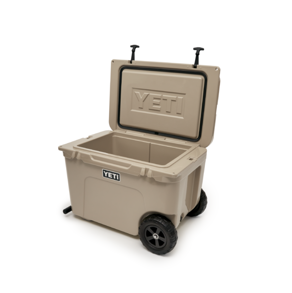 Yeti Tundra Haul - Tan - Yeti Tundra Haul - Tan The first-ever YETI cooler on wheels is the answer to taking Tundra's® legendary toughness and unmatched insulation power the extra mile. And nothing was sacrificed in the making of this cold-holding powerhouse, ensuring the Haul™ lives up to the Tundra name. The Tundra® Haul™ is now the toughest cooler on two wheels. - Empty Weight: 14.5kg Note: Tundra Haul is not compatible with the dry goods basket or divider.