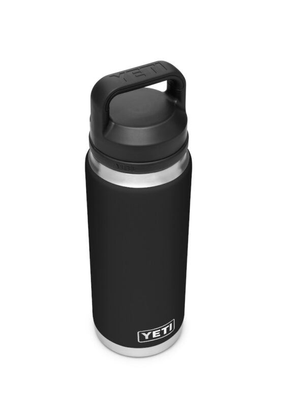 Yeti Rambler 26oz Bottle - Yeti Rambler 26oz Bottle The Rambler® 26 oz. bottle (769ml) keeps drinks perfect all day, every day. With a quick twist, the TripleHaul™ handle comes off exposing our shatter-resistant, dishwasher safe spout that allows for controlled gulps on the go. When it’s time for a wash or refill, remove the entire cap to expose the bottle’s wide mouth. The 26oz. bottle is dishwasher safe, and the double-wall vacuum insulation means your drink stays hot or cold no matter where the journey takes you. - Capacity 769 ml - Empty Weight 567g