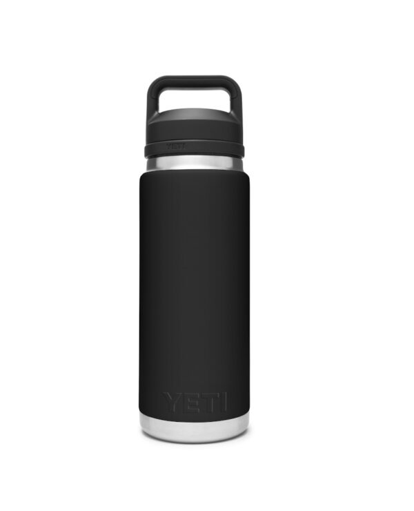 Yeti Rambler 26oz Bottle - Yeti Rambler 26oz Bottle The Rambler® 26 oz. bottle (769ml) keeps drinks perfect all day, every day. With a quick twist, the TripleHaul™ handle comes off exposing our shatter-resistant, dishwasher safe spout that allows for controlled gulps on the go. When it’s time for a wash or refill, remove the entire cap to expose the bottle’s wide mouth. The 26oz. bottle is dishwasher safe, and the double-wall vacuum insulation means your drink stays hot or cold no matter where the journey takes you. - Capacity 769 ml - Empty Weight 567g