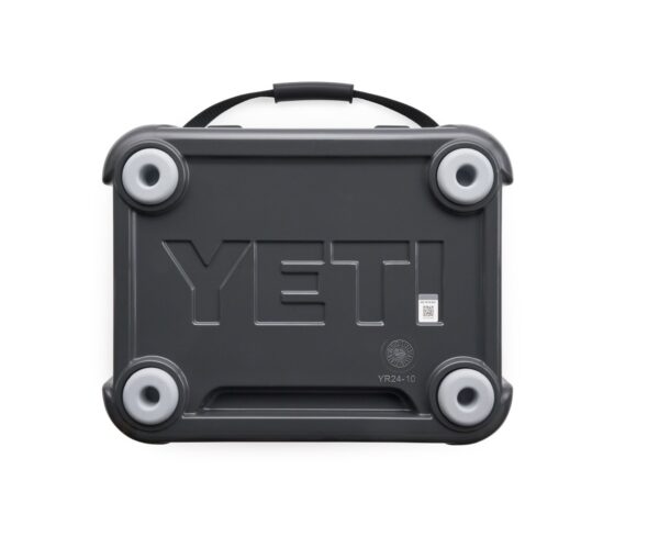 Yeti Roadie 24 - Charcoal - Yeti Roadie 24 - Charcoal The Roadie® 24 Hard Cooler is a fresh take on a tried-and-true YETI favourite. It’s 10% lighter weight, holds 20% more, and even performs 30% better thermally than its legendary predecessor. Plus, we built it tall enough to accommodate critical bottles of wine but slim enough to squeeze behind the driver’s or passenger’s seat of a car. Now that’s what we call a road trip buddy.