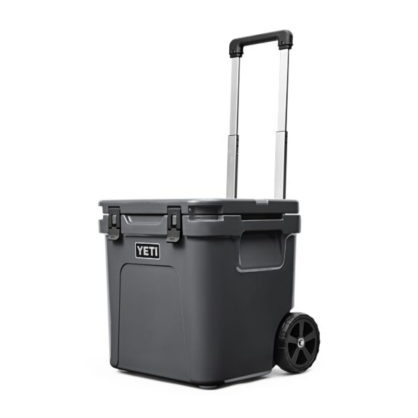 Yeti Roadie 48 – Charcoal - Yeti Roadie 48 – Charcoal Easy enough for long treks, tall enough for chilled wine, big enough for an all-day tailgate  