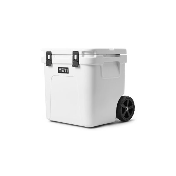 Yeti Roadie 48 – White - Yeti Roadie 48 – White Easy enough for long treks, tall enough for chilled wine, big enough for an all-day tailgate  