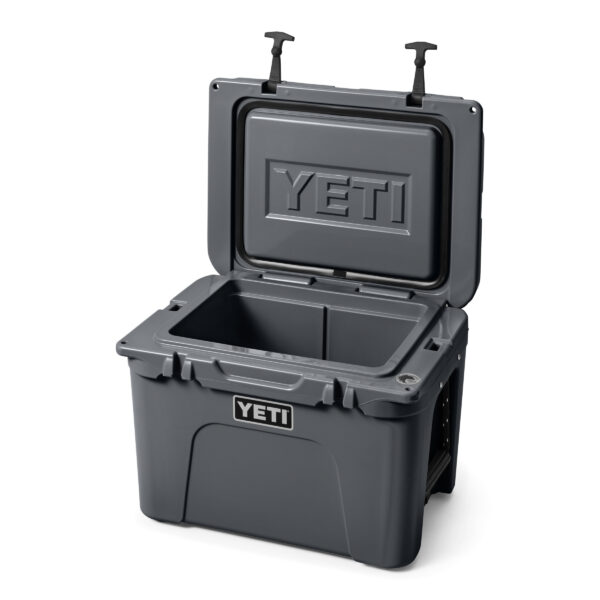 Yeti Tundra 35 - Charcoal - Yeti Tundra 35 – Charcoal The Tundra® 35 Hard Cooler is the right pick for transporting provisions for a small crew. It boasts up to three inches of PermaFrost™ Insulation and a rugged rotomolded construction for optimum adventure performance. Not to mention, it fits nicely in an inner tube, making it the perfect, portable cooler to take tubing down the river.