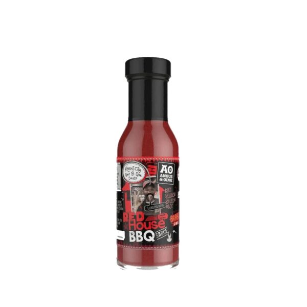 A&O Red House BBQ Glaze - A&O Red House BBQ Glaze The ultimate rib and chicken glaze! With Angus & Oink’s take on the Kansas City classic tomato based sweet an’ sticky BBQ Sauce! Use it for Ribdiculous results on your Q!!! Suitable for vegetarians
