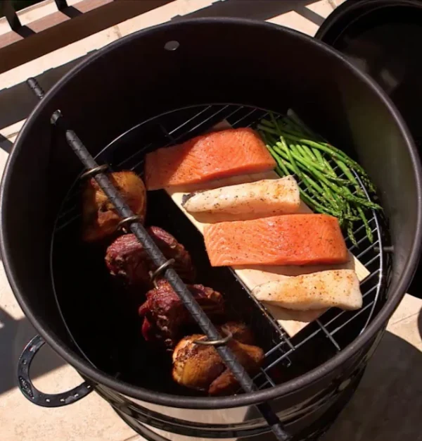 Pit Barrel Cooker Package - Pit Barrel Cooker Package The 18.5″ Classic Pit Barrel<sup>®</sup> Cooker is the perfect solution for all of your grilling and smoking needs. Our Drum Cooker can cook anything from brisket to veggies flawlessly with ease. Its unmatched capacity allows for more than double that of regular horizontal cookers at a fraction of the cost.