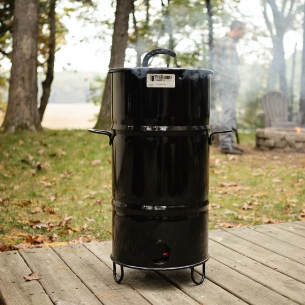 Pit Barrel Junior Package - Pit Barrel Junior Package The 14″ Pit Barrel Junior is the perfect compact grill and smoker for fans of our larger models. The PBJ fits in just about any car, making it ideal for camping, tailgating, or wherever you may want to prepare amazing food. Hang brisket, brats, vegetables, half-ribs, and more. Set it, forget it, and then enjoy!