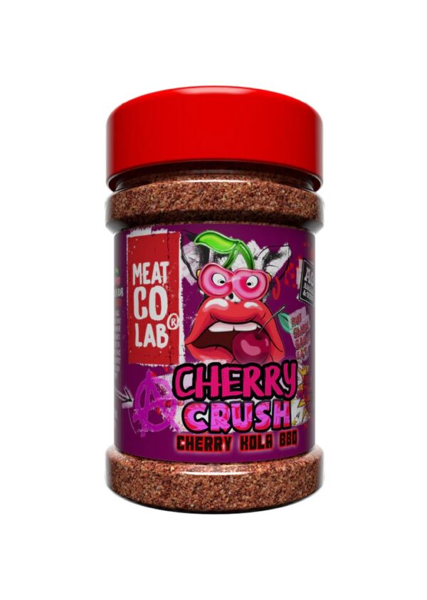 A&O Cherry Crush BBQ Rub - A&O Cherry Crush BBQ Rub This is a rub that PitBoss has wanted to created for a while now, but you know A&O aren’t about to create just another Cherry Rub, so our Willy Wonka of the Spice Factory got busy and created our very own Cherry Kola BBQ Rub! Developed with only one thing in mind COLOUR!! This rub is sweet with a little bit of Chipotle heat, the tang of the sour cherry makes it perfect for pork or beef!