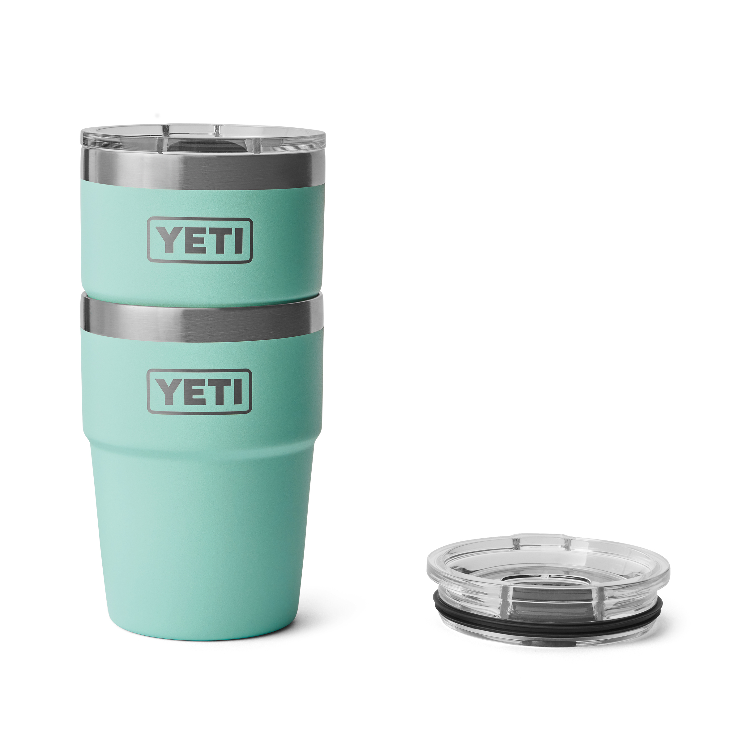 Yeti 16oz Stackable Cup - Seafoam 4 Yeti 16oz Stackable Rambler Seafoam