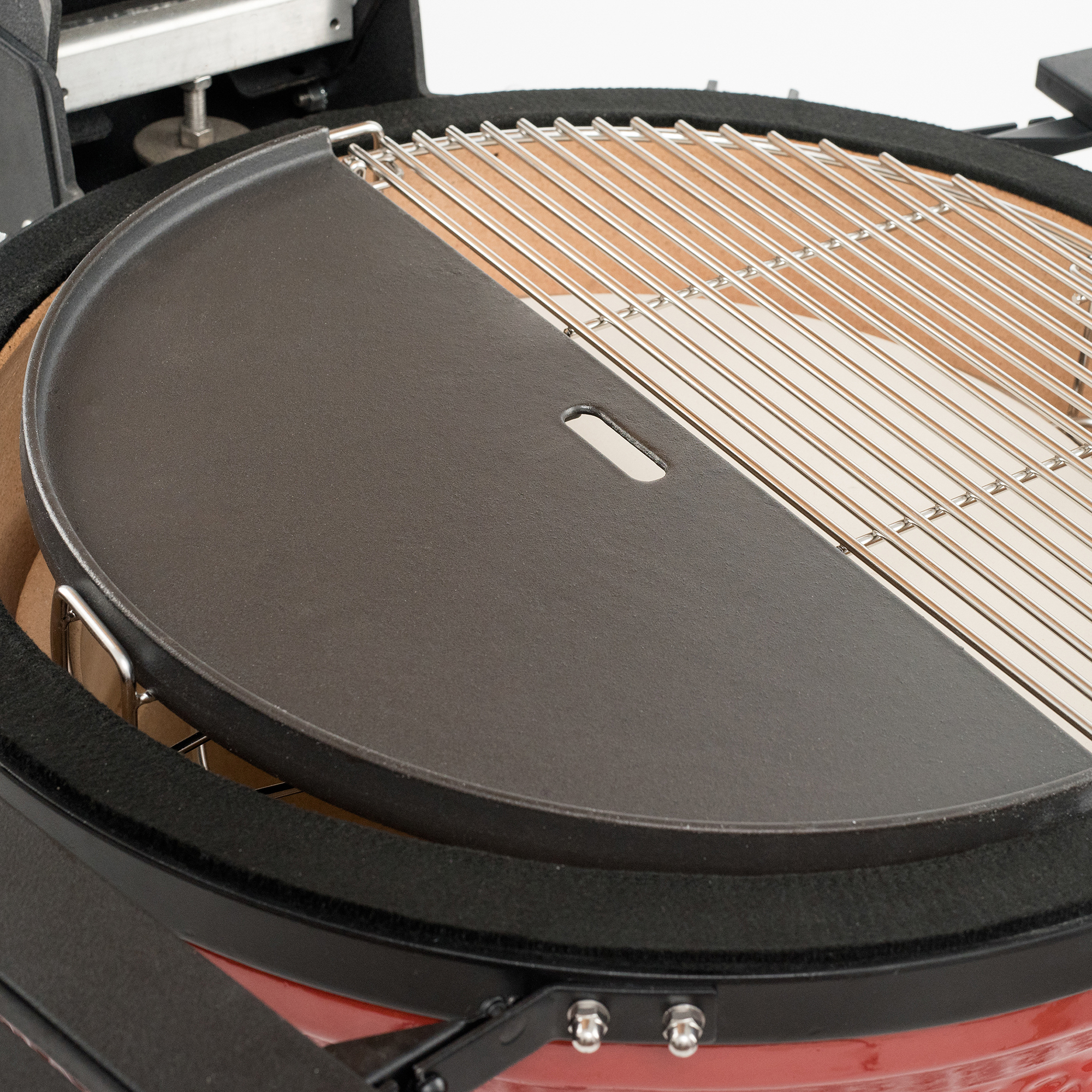 Kamado Joe Half Moon Cast Iron Reversible Griddle - Big Joe 3 Kamado Joe Half Moon Cast Iron Reversible Griddle - Big Joe