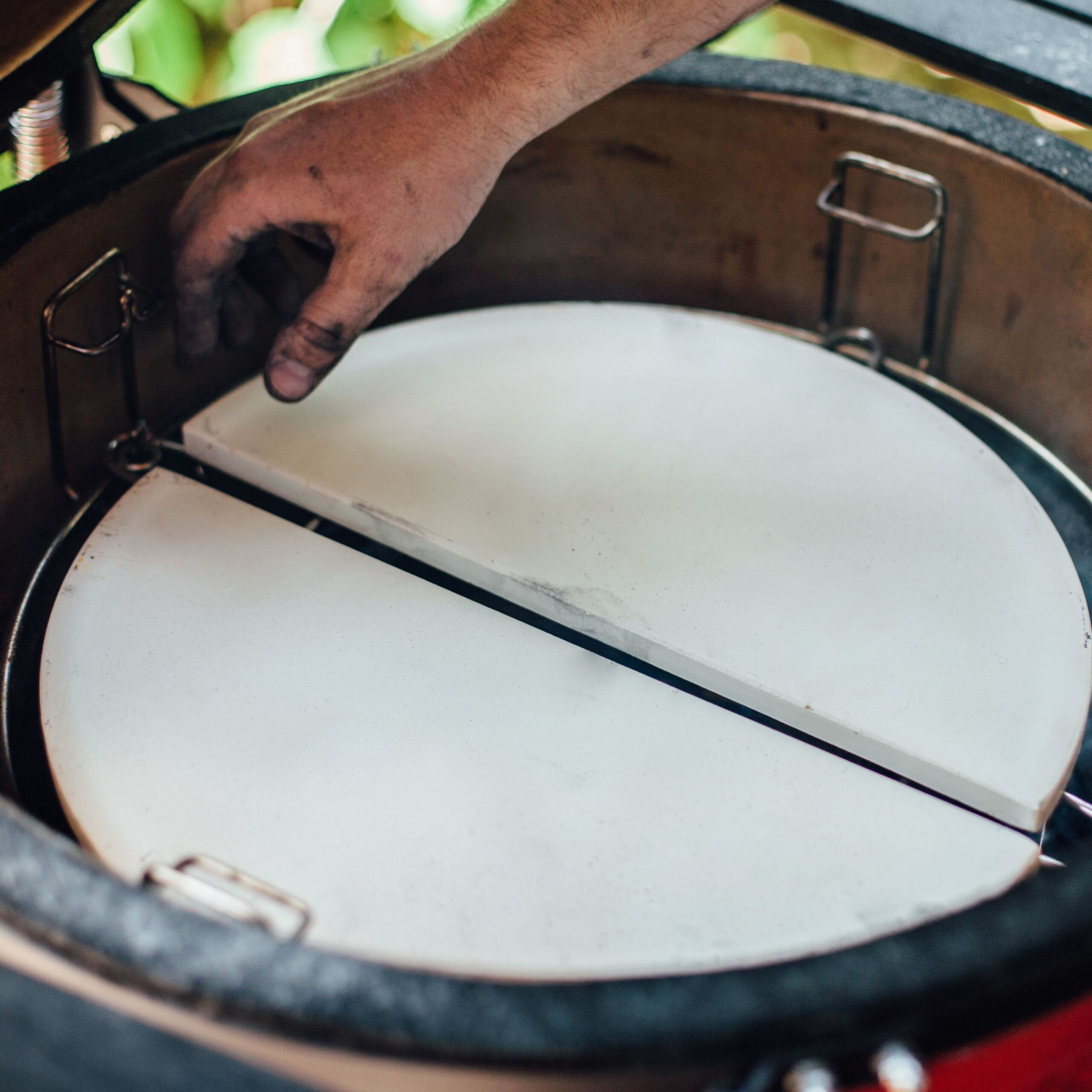 Kamado Joe Half Moon Deflector Plates - Big Joe 2 Kamado Joe Half Moon Deflector Plates - Big Joe