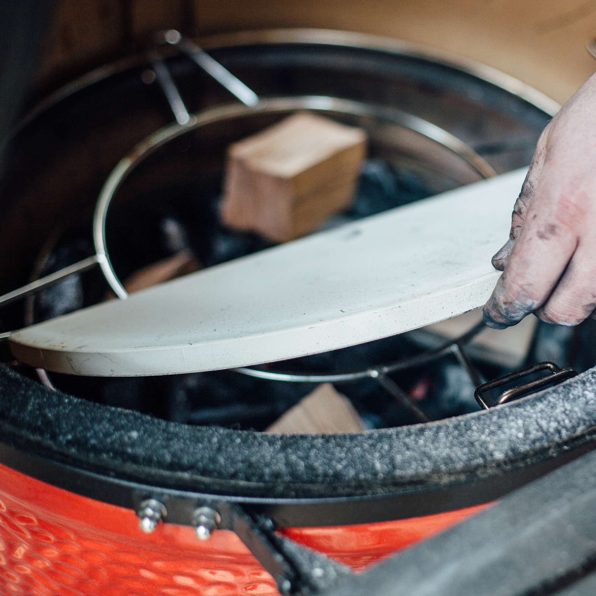 Kamado Joe Half Moon Deflector Plates - Big Joe 4 Kamado Joe Half Moon Deflector Plates - Big Joe