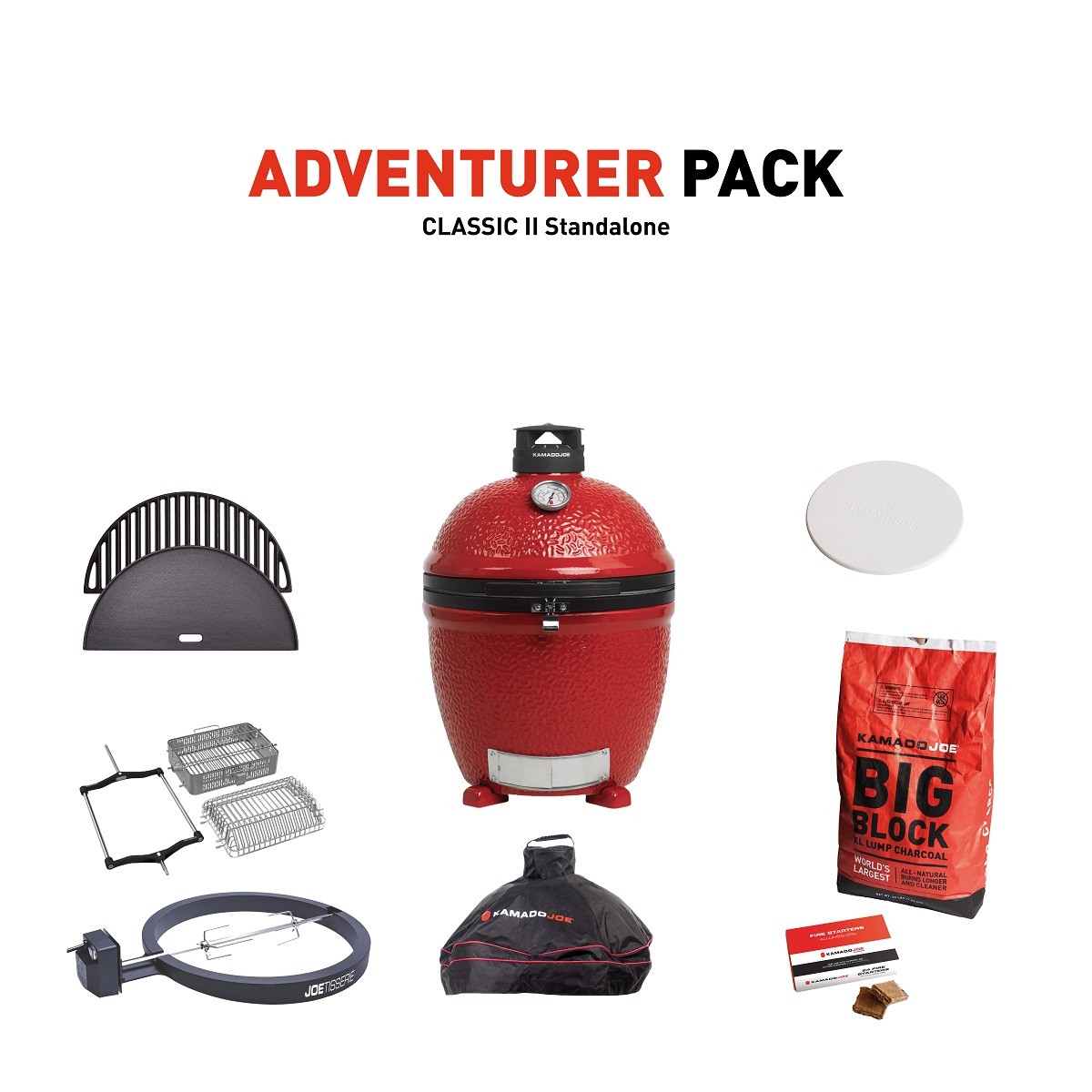 Kamado Joe Classic 2 Stand Alone Adventurer Pack