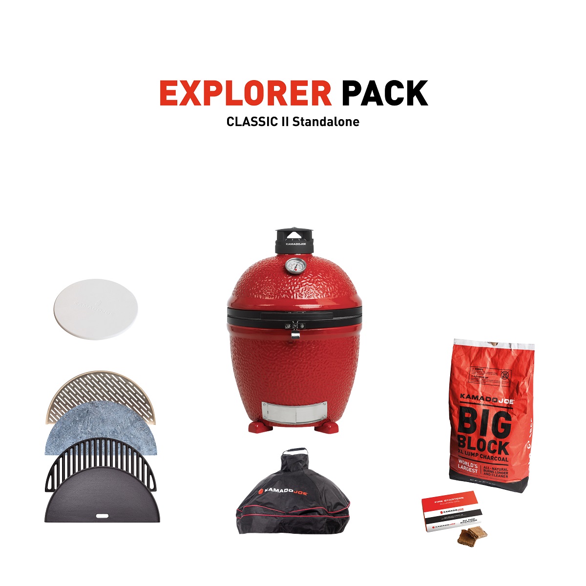 Kamado Joe Classic 2 Stand Alone Explorer Pack