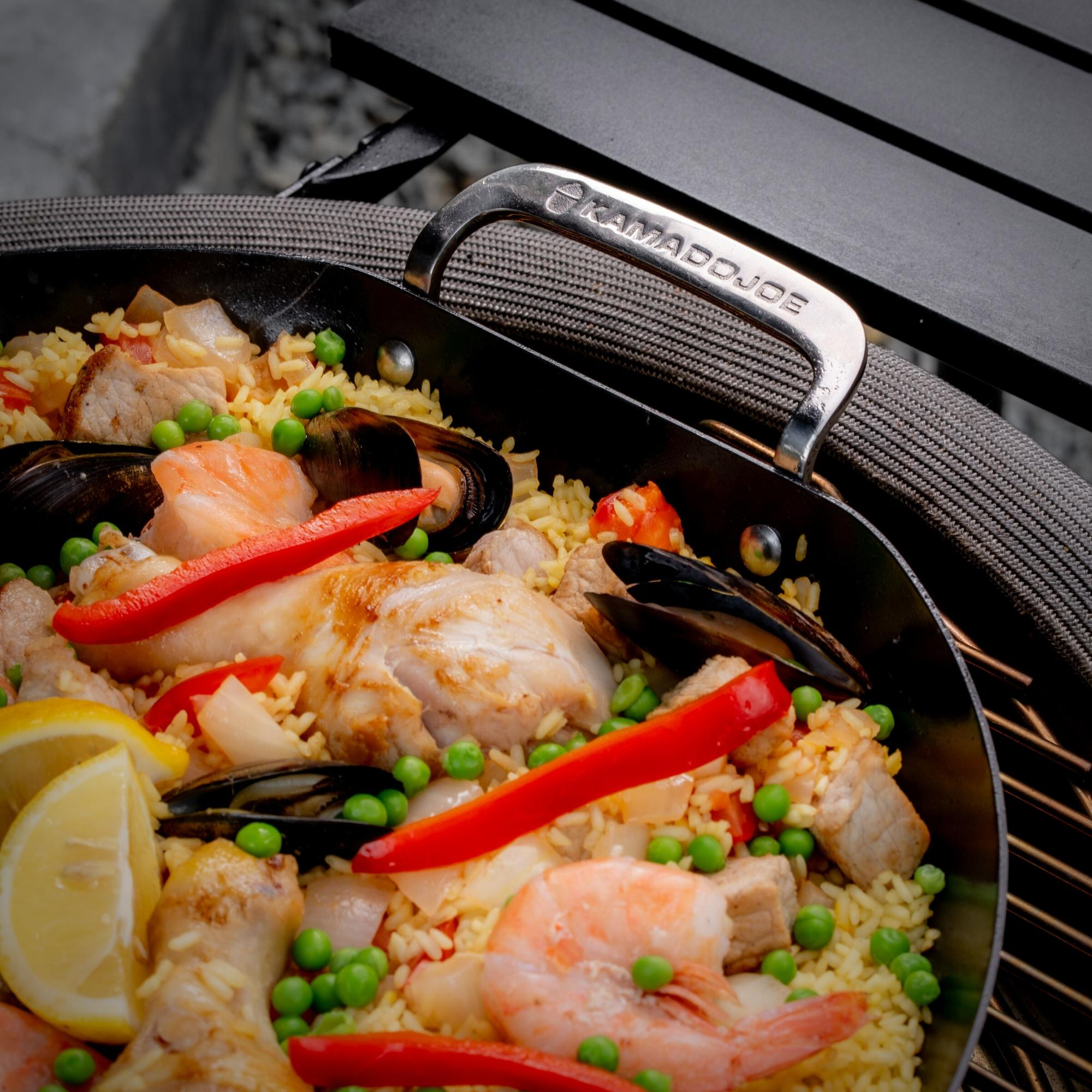 Kamado Joe Karbon Steel Paella Pan 6 Kamado Joe Karbon Steel Paella Pan