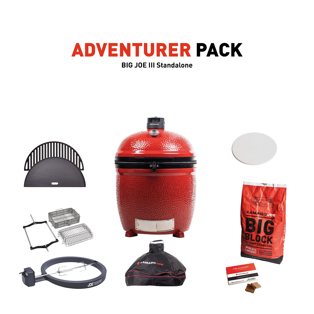 Kamado Joe Big Joe 3 Stand-Alone Adventurer Pack