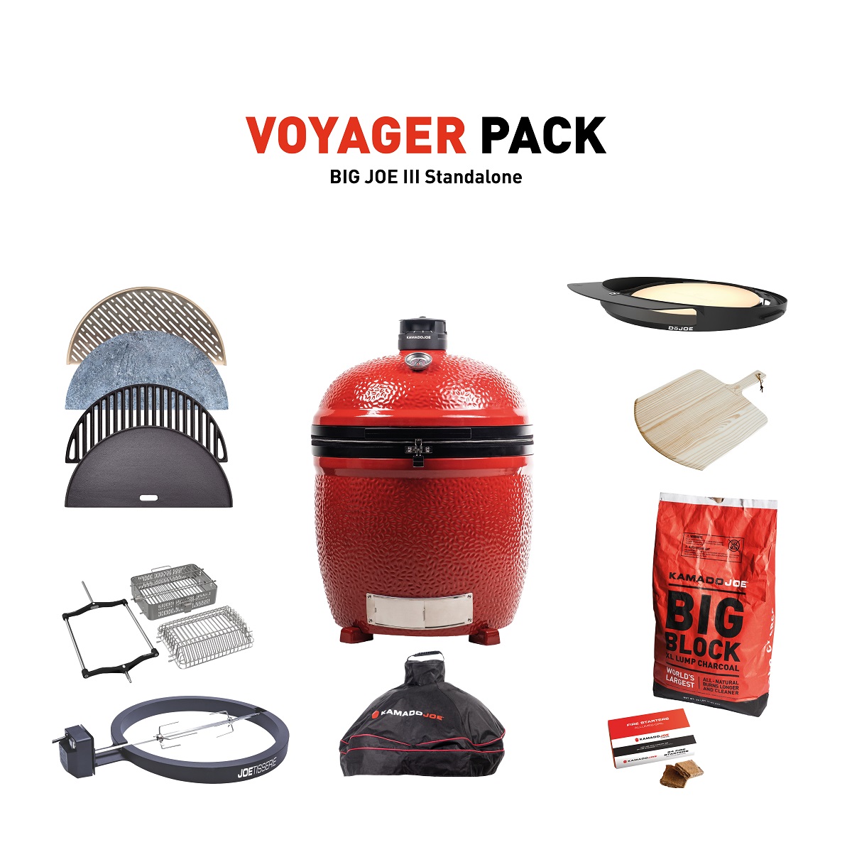 Kamado Joe Big Joe 3 Stand-Alone Voyager Pack
