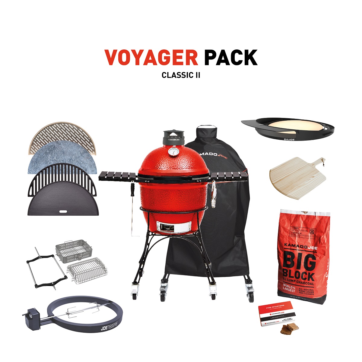 Kamado Joe Classic 2 Voyager Pack