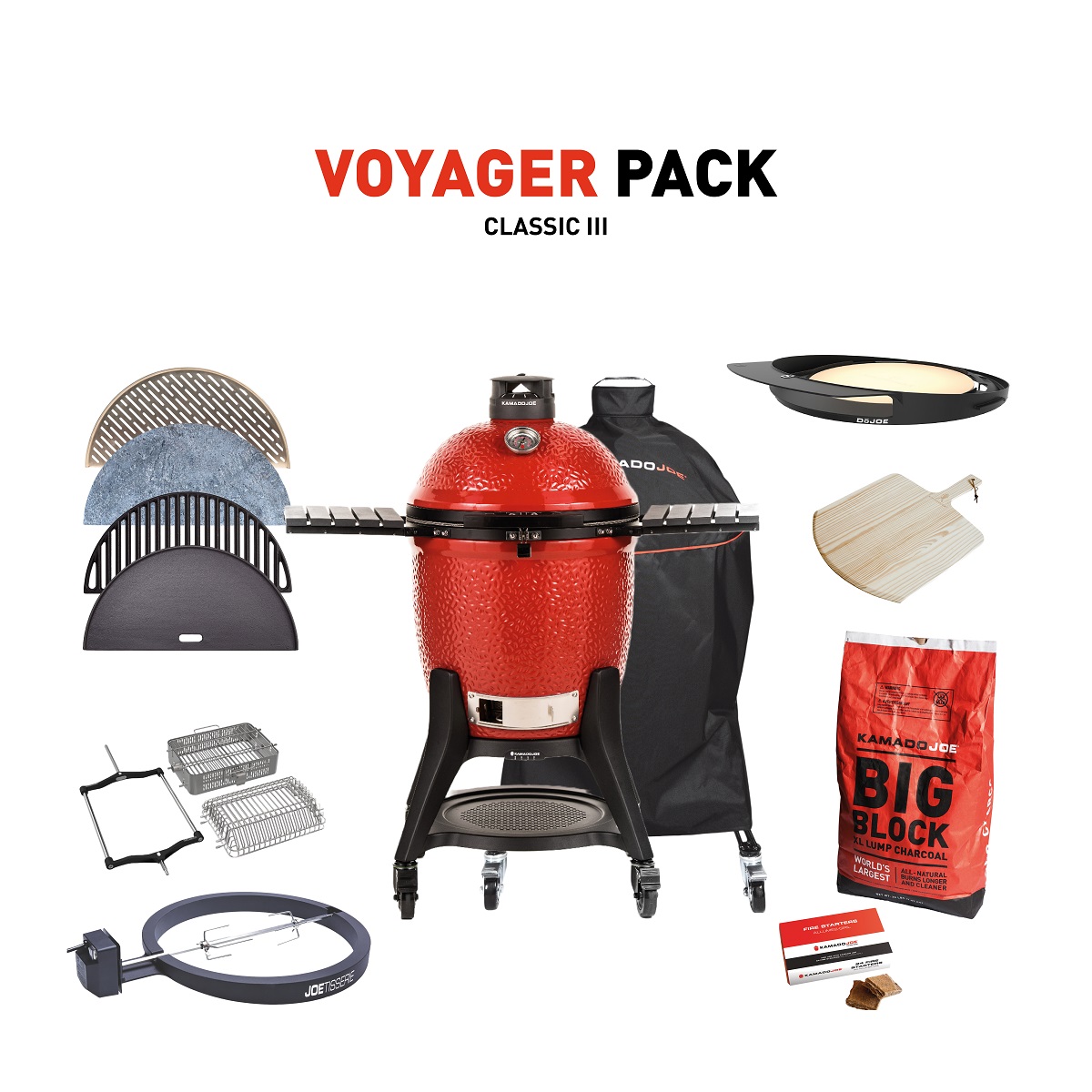 Kamado Joe Classic 3 Voyager Pack