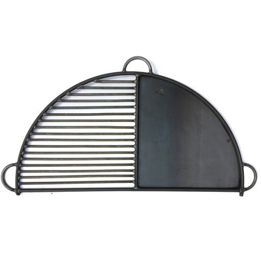 Half Moon BBQ Rack - 70cm Bar & Plate 1 Half Plate & Bar Rack